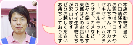 東葛ペット本店のスタッフ｜戸田のご紹介